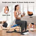 DERACY Squat Machine, Adjustable Leg Workout Equipment, Deep Squat Machine for Women Men, Glutes Exercise Machine for Home Gym
