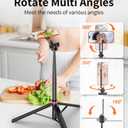 69" Monopod & Magnetic Phone Tripod for All Phones,Selfie Stick for Magsafe with Remote & Phone Mount Adapter,Portable Tripod for iPhone/Android,Camera Accessory Kits,Photo,Vlogging,Travel