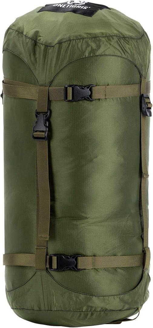 OneTigris Sleeping Bag Compression Stuff Sack, 25L (OD Green - 25L)