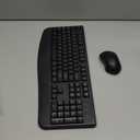 Wireless Keyboard and Mouse Combo, Full-Sized 2.4GHz Wireless Keyboard with Comfortable Palm Rest and Optical Wireless Mouse for Windows, Mac OS PC/Desktops/Computer/Laptops (Black)