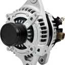 11385N Alternator Replacement for 1.8L L4 Toyota Corolla 2009-2011, Matrix 09-10, Pontiac Vibe 09-10, 08-14 scion xD, 6-Groove Clutch Pulley, 100 Amp 12V11385, 12897, 270600T040, 0986CR6103, AL3370X
