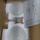 Minimalist 2-Light Gold Wall Sconces with Cylinder Glass Shades- Mid Century Vanity Wall Double Lights Hardwired- Modern Indoor Glass Wall Mounted Art Decor Lights (Milky White, 1 Pack)