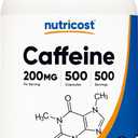 Nutricost Caffeine Pills, 200mg Per Serving (500 Caps)