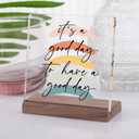 Motivational Office Desk Decor For Women Coworker Its A Good Day To Have A Good Day - Inspirational Signs Gifts Aesthetic Office Table Desktop Decorations For Work Desk
