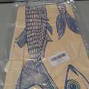 Beach Tote Bag, Summer Tote Bag for Women, Summer Reusable Grocery Bags Shopping Bags (Sardines)