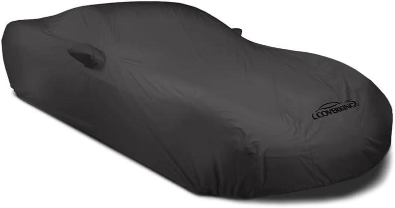 Coverking Custom Fit Exterior Car Cover Designed for Select Chevrolet Corvette Model Vehicles: Stormproof Fabric, Dark Gray (Convertible)
