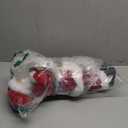 AGM 18" Santa Claus Christmas Figurine Figure Decoration with Gifts Bag and 2 Bells for Holiday Party Home Christmas Decoration