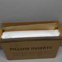 Oubonun 22 x 22 Throw Pillow Inserts, Firm and Fluffy Decorative Square Pillows for Couch Bed Sofa with Soft Cotton Cover White Cushion with Down Alternative Pack of 4