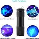 6 Pack UV Blacklight 9 LED Flashlight Torch Light Outdoors Etc (6 Pack)