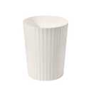Small Platic 2 Gallon Trash Can - Compact Wastebin for Bathroom, Kitchen, Office, Home Use - Beige