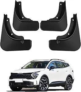 Muslogy Mud Flaps Splash Guards Compatible with Kia Sportage 20232025 2026 Accessories Front and Rear Mud Guards 4PCS No Drilling Fender Mudguards Kit with Hardware Accessories