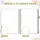 And Per Se 2026 Planner with Pattern, A4 Size-Daily, Weekly & 18-Monthly Planner, Daily Schedule, Monthly Tabs, 100 GSM Thick Paper(Botanical Floral) (Flower02)