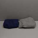 Biloban Crib Sheets Fitted for Boys, 2 Pack Crib Sheet Fits for Standard Crib Mattress, Neutral Toddler Bed Sheets Girl, Grey & Navy, 52X 28