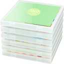 iBune 5 Pack 12x12 Paper Organizer, Scrapbook Paper Storage, Plastic Craft Organizers Storage, Art Supply Photo Sticker Storage Case, Inner Size 12.2 x 12.2 x 0.85 in
