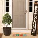 Storm Stopper Doormat Peace, Love, & Flip Flops All Weather Heavy Duty Mat 100% Natural Coir Face Non-Slip Outdoor Home Dcor Absorbent, Fade Resistant & Pet Friendly 18 x 28