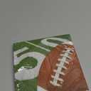 Creative Converting Football Field Disposable Party Paper Napkins, 16 Count, Brown 6 Pack