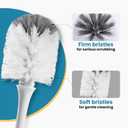 Bottle Brush Replacement Head for OXO Bottle Brush Tot Only, 2 Pack Bottle Brush Refills, Dual Bristle Design for Baby Bottles, Water Bottles, Glasswares