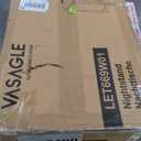 Marsail Nightstand for Bedroom, Night Stand with Charging Station, Bedside Table with 2 Drawers & Open Shelf, Farmhouse End Table Storage Cabinet, Wood Beige