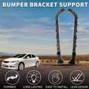 Bumper Support Bracket for Honda Civic Sedan Durable No.71598TEAT01/71593TEAT01 | Left Right Rear Bumper Retainer Bracket Hold Mount Black, 1 Pair