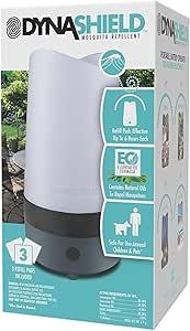 DynaTrap DynaShield DS1000-OC Outdoor Mosquito Deterrent Device-Uses Natural Essential Oils-No DEET, Ocean Blue