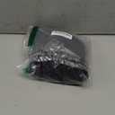 Chyhomenyc 2 Panels Small Cafe Curtains 24 Inch Length, Faux Linen Textured Half Window Curtains for Kitchen Bathroom Farmhouse Country, Light Filtering Black Short Curtains, Each 30x24 Inch