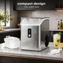 Antarctic Star Nugget Ice Makers Countertop with Soft Chewable Ice