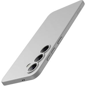 Slim Case for Samsung Galaxy S25 5G with Camera Lens Full Protection, Ultra-Thin Lightweight Matte Finish Minimalist Protective Phone Cover (Silver Shadow)