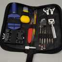 Watch Repair Kit (147 Pieces) - Professional Watch Service Set with Carry Case & User Manual - Battery, Band, Strap, Link Pin, Spring Bar, Back Remover & Replacement - Watch Fixing & Adjustment Tools