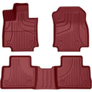 Floor Mats for Toyota RAV4 2019-2025 Gas, Not for Hybrid/PHEV, Red