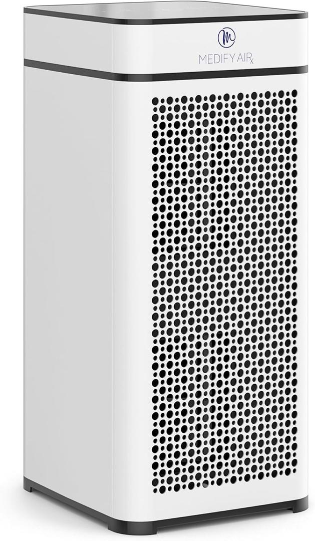 Medify MA-40 Air Purifier with True HEPA H13 Filter | 1,793 ft Coverage in 1hr for Smoke, Wildfires, Odors, Pollen, Pets | Removal to 0.1 Microns | White, 1-Pack