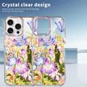 COTAIL Clear Magnetic Case for iPhone 14 Pro Max, Slim Anti-Yellow Transparent Cover, Military Grade Protection, Phone Cases for iPhone 14 Pro Max, Watercolor Flowers