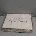 Kosiz 50 Pcs Merry Christmas Small Gift Card Envelopes Greeting Cards Envelopes Mini Business Sleeve Credit Card Envelope with Gold Border for Coins Xmas Holiday 2.7'' x 3.9''(White)