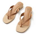 Sweet life, Tan and Brown Sandals, Size 9