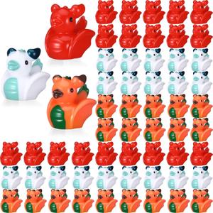 Seenelling 100 Pcs Mini Resin Dragon Ducks Tiny Dragon Duck Figurines for Miniature Landscape Garden Accessories Summer Holiday Decoration