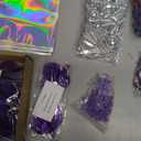 Landical 96 Pcs/ 12 Sets Kpop Party Favors Popular Singer Gifts Friendship Bracelets Scrunchies Heart Sunglasses Disco Ball Necklaces Hair Clips Bags for Y2k Kpop Fans Women Birthday (Purple)