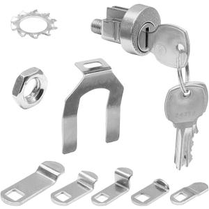 Litoexpe 1 Pack Mailbox Lock Replacement with Key Nickel Finish for USPS Mailbox