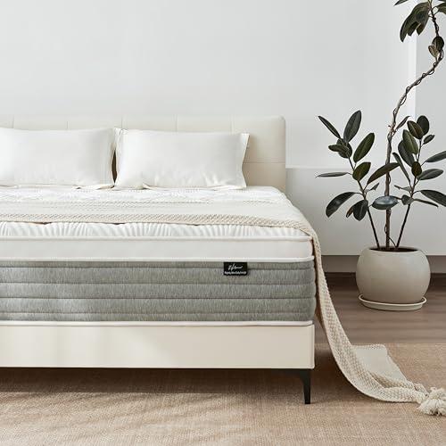  King Size Mattress, 14 Inch King Size Mattress for Medium Firm, Individual Pocketed Springs for Pressure Relief & Low Motion Transfer, CertiPUR-US Certified : Home & Kitchen