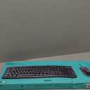 Logitech MK120 Wired Keyboard and Mouse Combo for Windows, Optical Wired Mouse, Full-Size, USB, Compatible with PC, Laptop - Black