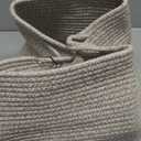 COMFY-HOMI Storage Basket for Shelves, Woven Baskets for Storage, Cotton Rope Basket for Toys,Towel Baskets, Toy Storage Organizer, Storage Cube Bin, Organization and Storage-All Brown (13.5"X11"X9.5")