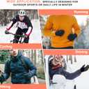 MIG4U Mens Warm Winter Wool Gloves Knit, Thermal Insulated Fleece Lined Glove with Leather Palm (Gray)