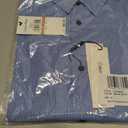 Calvin Klein Boys Long Sleeve Patterned Dress Shirt, Button-Down Style with Cuffs & Shirttail Hem (Blue), 12