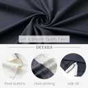 Rouen Polo Shirts for Men Quick Dry Regular Fit Casual Color Block Chest Print Active Short Sleeve Collared Mens Golf Shirt (Gray, L)