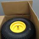 AR-PRO 20x8.00-8 Rear Tire and Wheel Assembly, 4-Ply Tubeless Turf Tire with 3/4" Borehole, 3.5" Offset Hub, 3/16" Keyway Compatible with John Deere Riding Lawn Mowers & Garden Tractors