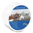 Double Sided Carpet Tape to Fasten Area Rug Edges 2 Inch x 45 Yards, Removable Residue-Free Rug Tape, Heavy-Duty Non Slip Rug Gripper for Living Room, Bathroom, Office to Hardwood, Ripped by Hand