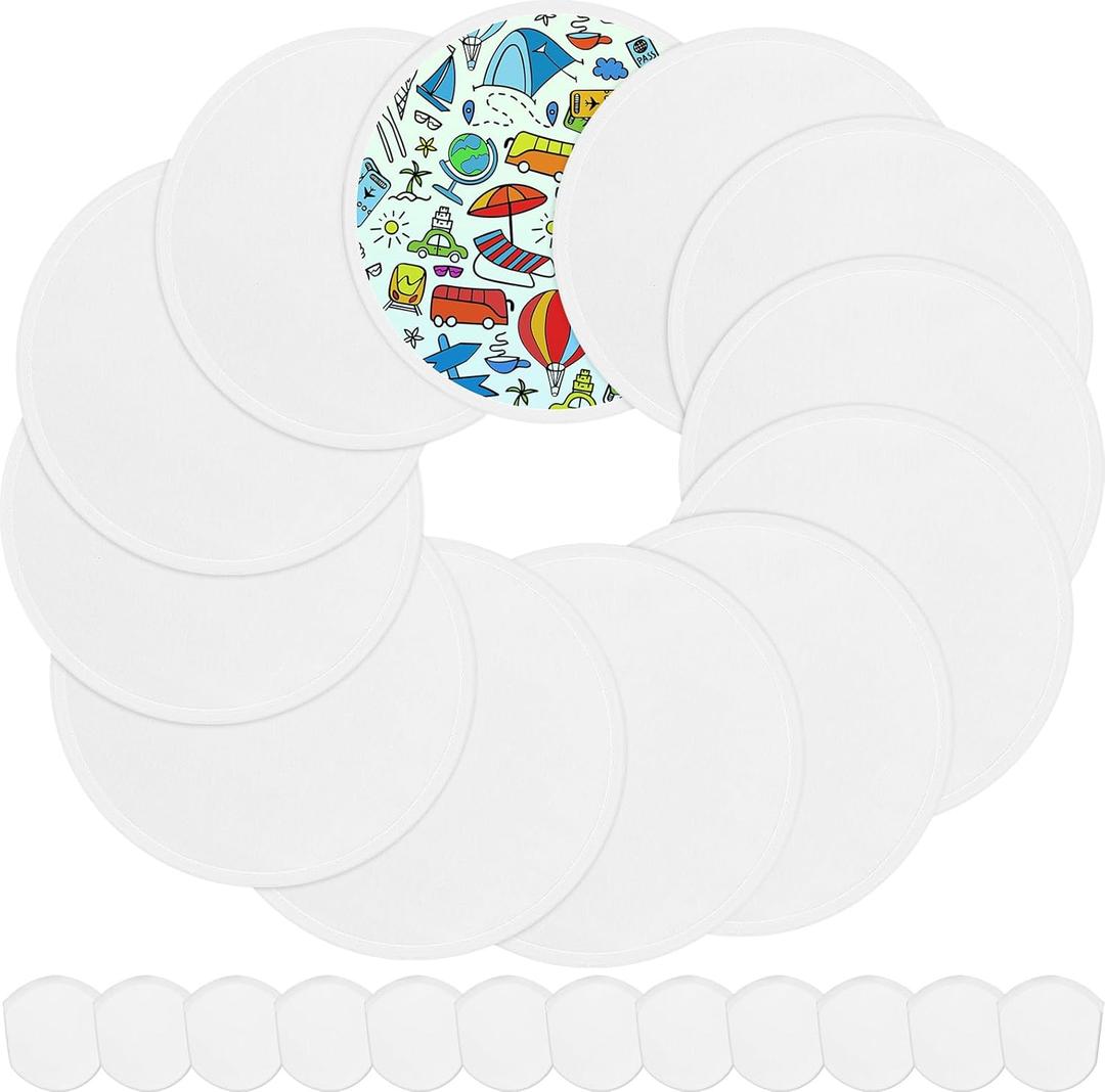 Foldable Flying Disc Fans Bulk with Bags 9.8 Inch Handheld Fly Cooling Fans Beach Flying Disc for Summer Outdoor Games Birthday Party Favors Halloween Christmas New Year (White Color)