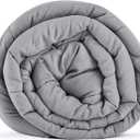 TONGDADA Kids Weighted Blanket | 40''x60'',10lbs | for Child Between 80-125 lbs | Premium Cotton Material with Glass Beads | Light Grey