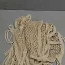 2 Pack Stuffed Animal Storage Net for Kids, Bedside Toy Organizer Net - Neatly Store Your Stuffed Animals, Cotton Bedside Stuffed Animal Storage Net with Tether, Stretches up to 32 Inches, Beige