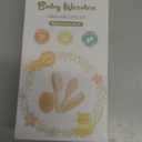 Yoofoss 4 Piece Baby Hair Brush and Comb Set, Wooden Baby Hair Brush with Natural Ultra Soft Goat Hair, Baby Comb Set for Boy, Girl - Walnut