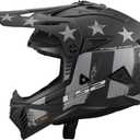 LS2 Helmets Gate II Full Face MX Motorcycle Helmet, XX-Large, Matte Battle Scar Tonal Gray/Black