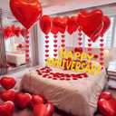 Happy Anniversary Decorations, Romantic Happy Anniversary Valentines Day Balloons Arch Kit Decorations, Happy Anniversary Banner, Feliz Aniversario Decoracion,10 Year Anniversary Decorations